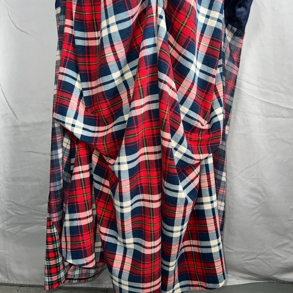 TOV HOLY The Damsel's Red Plaid Flowing Maxi Skirt size 40 (Medium) grunge boho - Picture 8 of 16